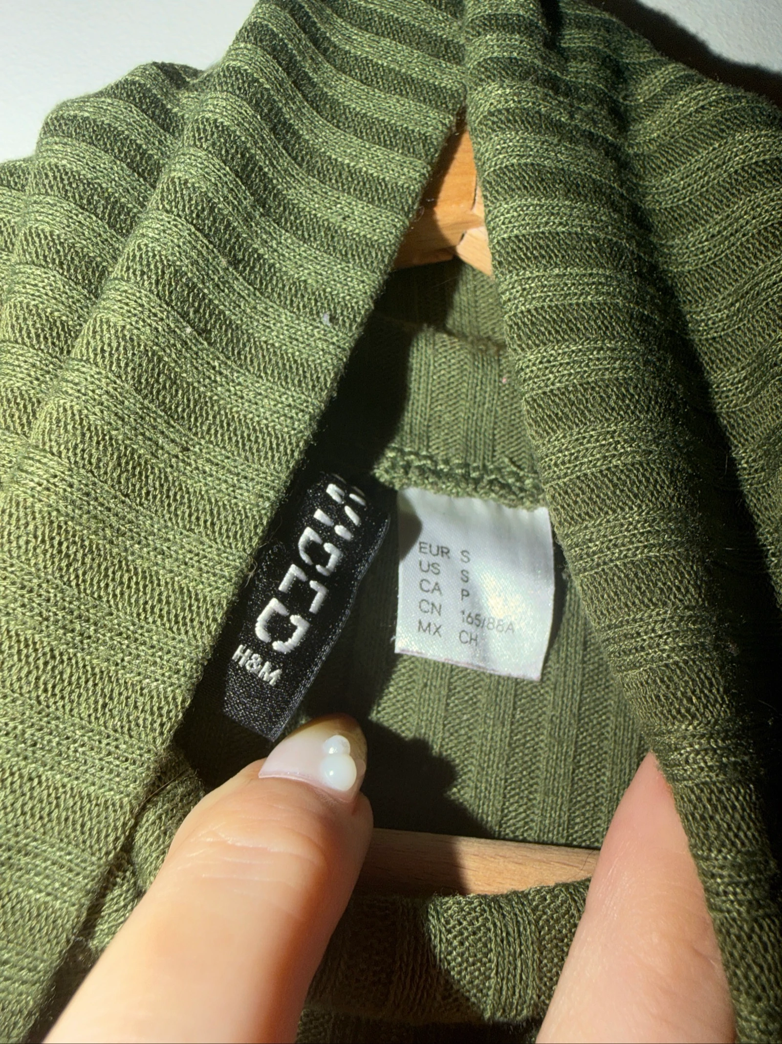 Rollijn trui kaki H&M maat S goede staat – photo 4